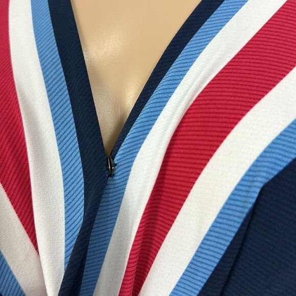 BCBGeneration Striped Sleeveless High-Low Midi Dress Size XS - Picture 8 of 14